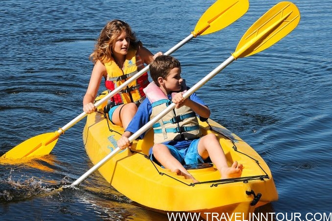 Kayaking at cook Islands