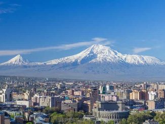 Mount Ararat, Armenia and the Yerevan skyline in spring-min Armenia Travel Guide And Tourist Destinations