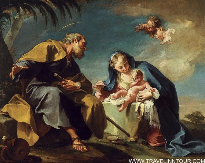 The Rest on the Flight into Egypt by Giambattista Pittoni The Rest on the Flight into Egypt by Giambattista Pittoni
