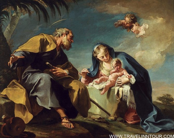 The Rest on the Flight into Egypt by Giambattista Pittoni