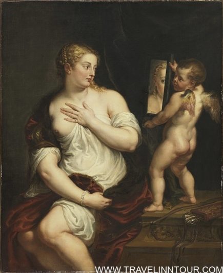 Venus and Cupid hold a mirror by Peter Paul Rubens