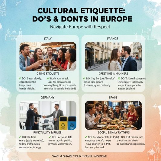 Cultural etiquette Do’s and don’ts in various countries