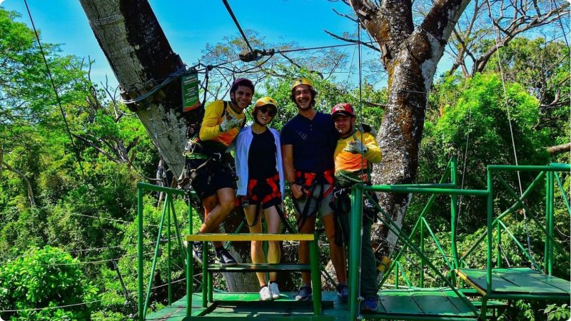 Zip Lining Through the Canopy