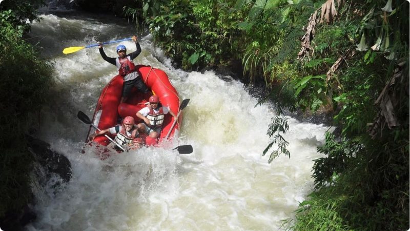white water rafting on the River