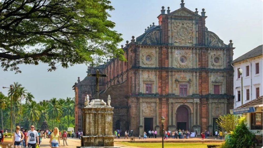 Basilica of Bom Jesus cultural heritage activities in Goa India