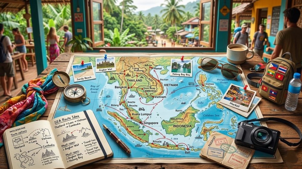 build a backpacking Southeast Asia route guide